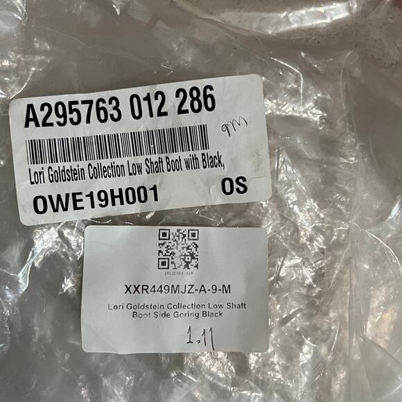 Lori Goldstein Collection Low Shaft Boot Size 9 M Side Goring Black - Picture 9 of 9